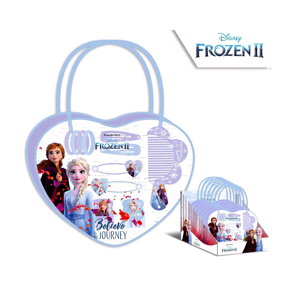 Disney Frozen 2 Τσαντάκι-Καρδιά με Αξεσουάρ Μαλλιών