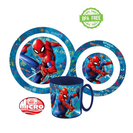 Marvel Spider-Man Παιδικό Σετ Φαγητού