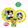 Disney Mickey Παιδικό Σετ Φαγητού 3 τμχ.