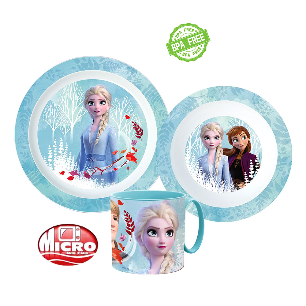 Disney Frozen Παιδικό Σετ Φαγητού 3τμχ. 50455
