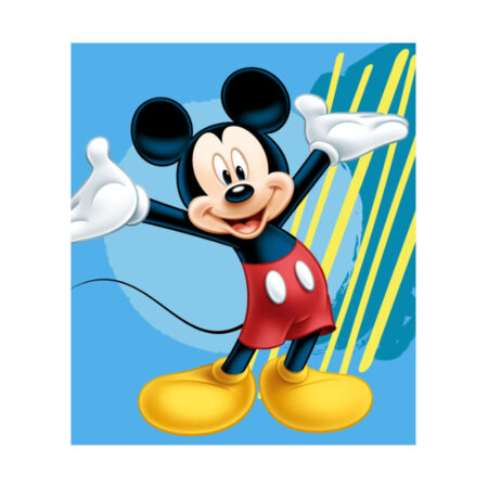Disney Mickey Fleece Βελουτέ Κουβέρτα 120×140 εκ.