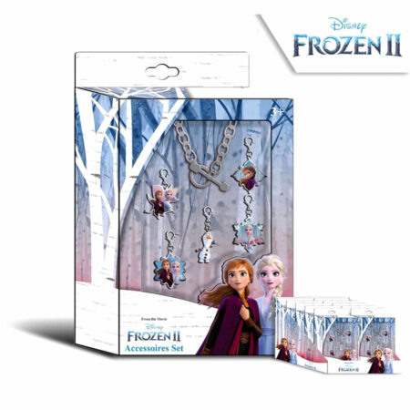 Disney Frozen 2 Παιδικό Σετ Βραχιόλι με 5 Στολίδια