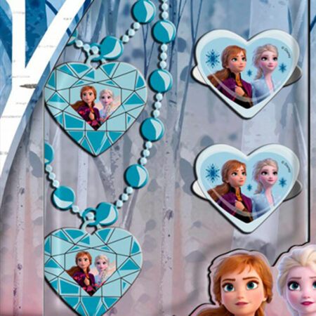 Disney Frozen 2 Παιδικό Σετ Κολιέ, Βραχιόλι και Δαχτυλίδια