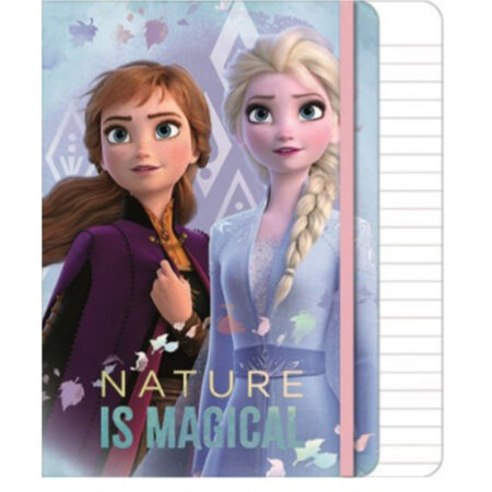 Disney Frozen Σημειωματάριο Α5 με λάστιχο, 80 φύλλων