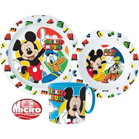 Disney Mickey Mouse Παιδικό Σετ Φαγητού 3τμχ. 51721
