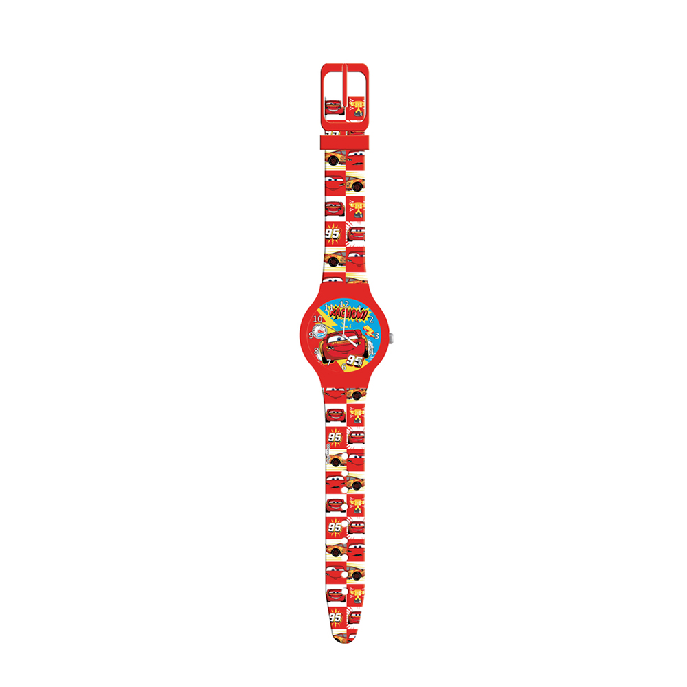 Disney Cars Παιδικό Ρολόι Χειρός Σιλικόνης Αναλογικό 60502