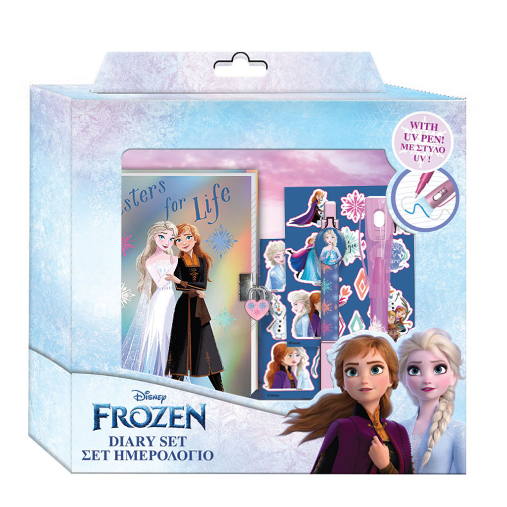 Disney Frozen Ημερολόγιο με Λουκέτο & Μαγικό Στυλό & Αυτοκόλλητα 61003
